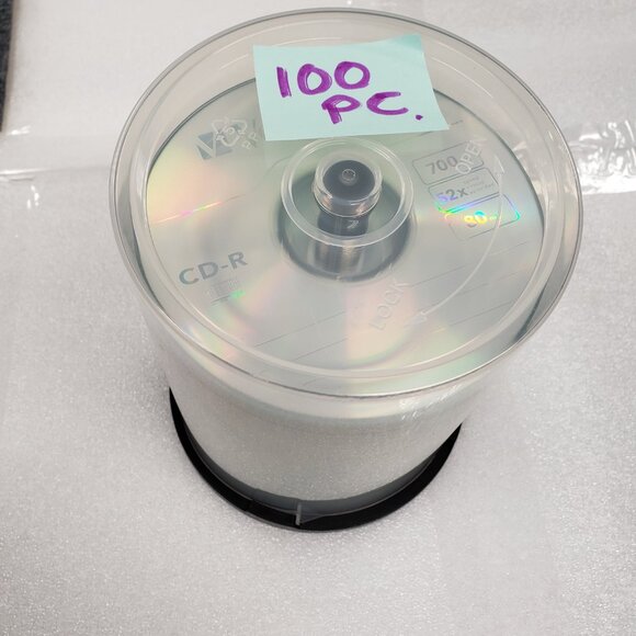 VERBATIM 100 pack CD-R 52x 700MB 80Min. Spindle Tower - Picture 4 of 7